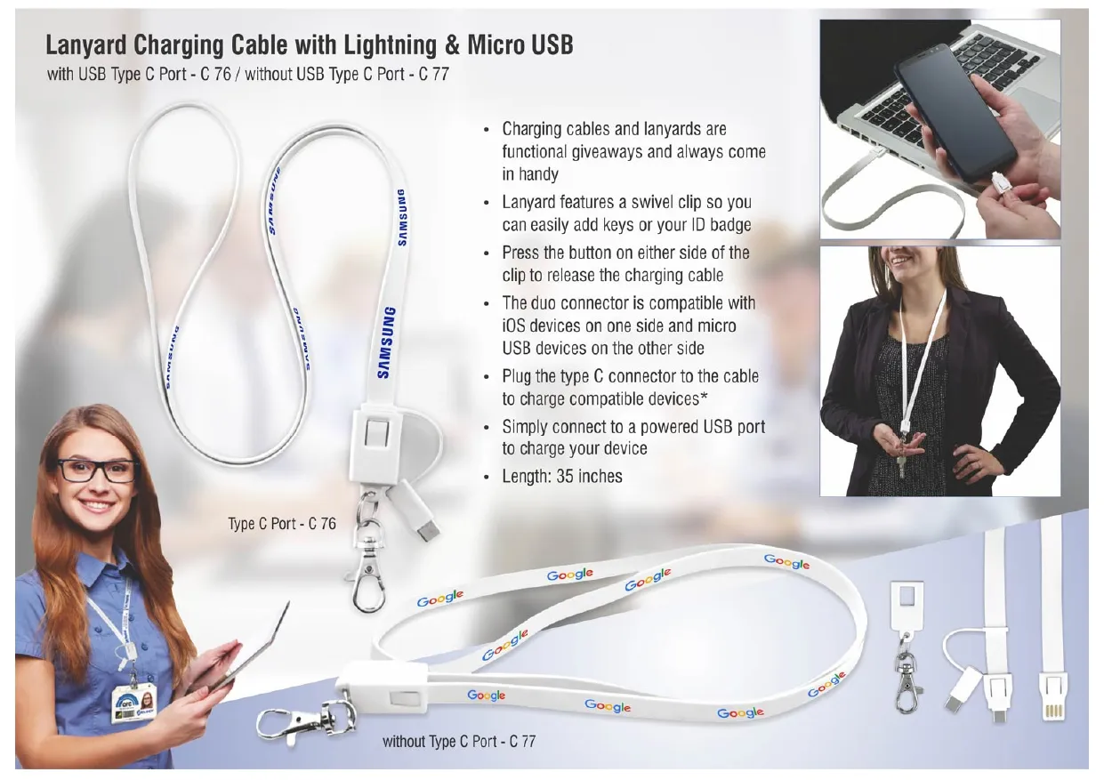 Lanyard Charging Cable