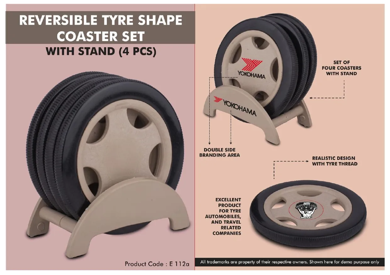 Tyre Shape Coaster Set