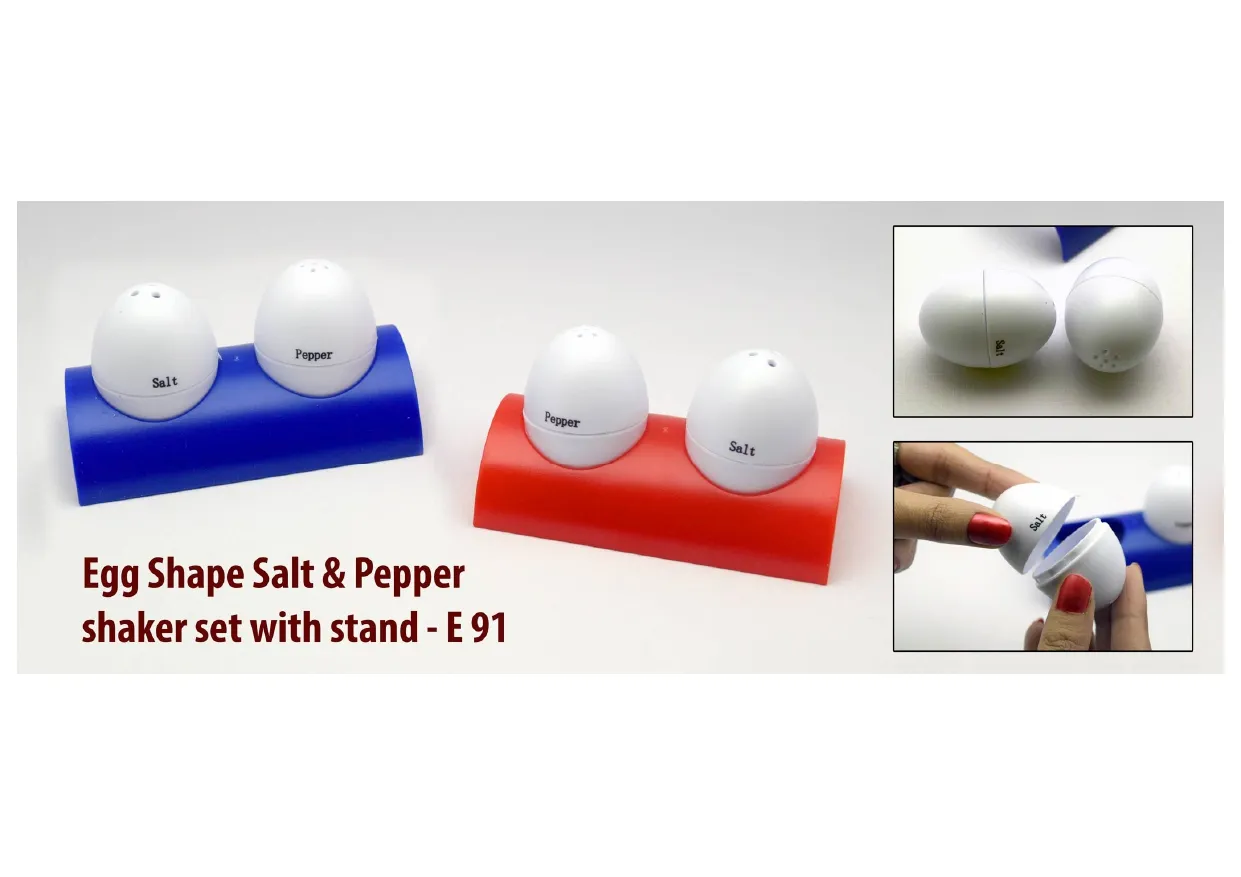 Egg Shaped Salt & Pepper Shaker Set