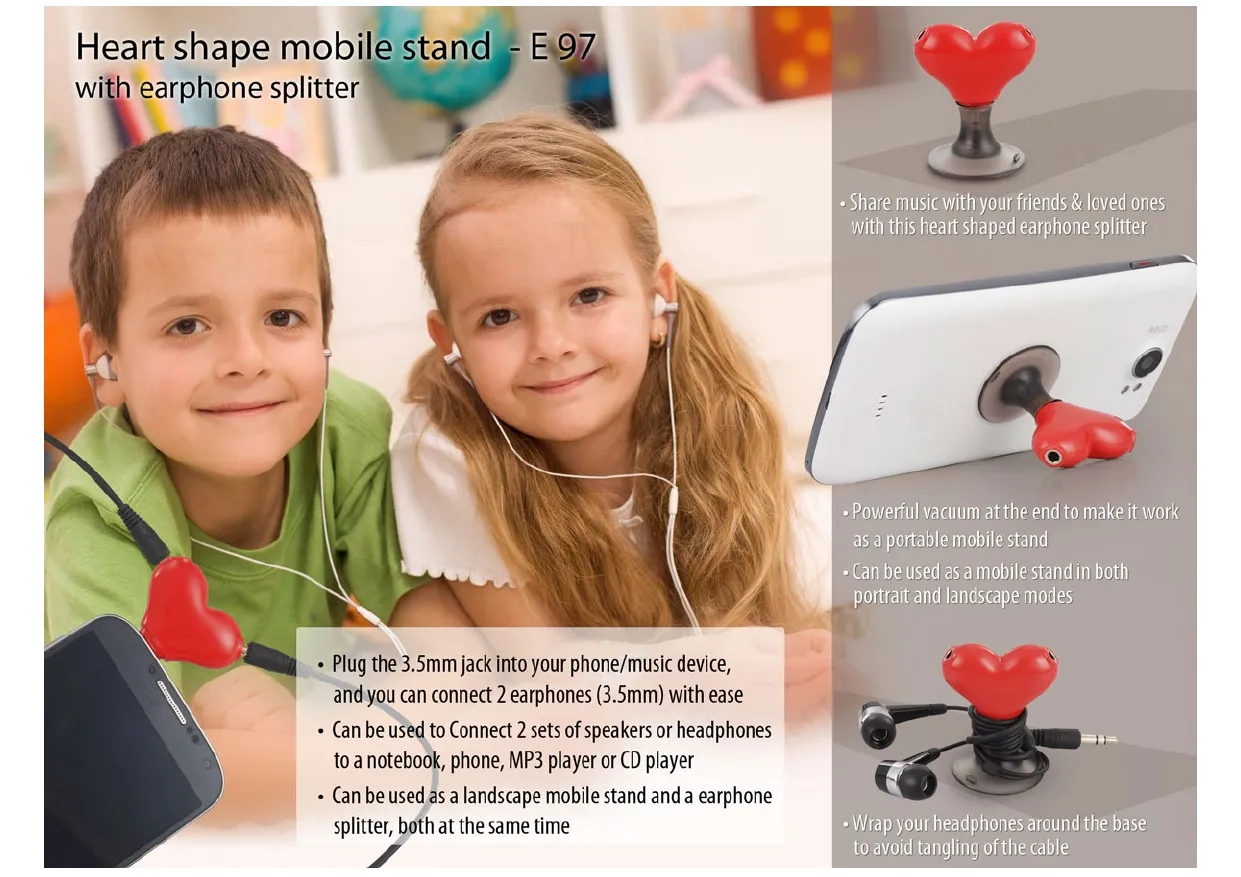 Heart Shape Vacuum Mobile Stand