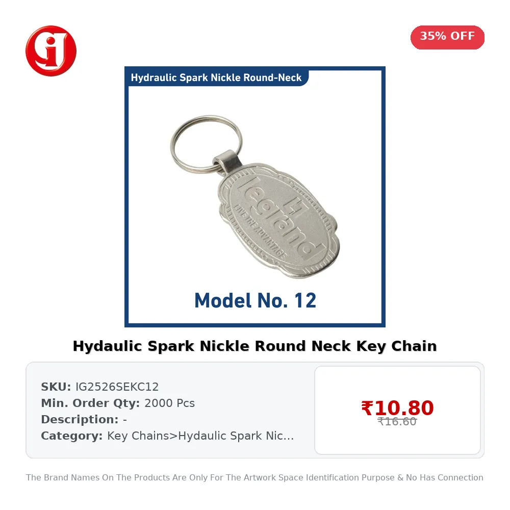 Hydaulic Spark Nickle Round Neck Key Chain