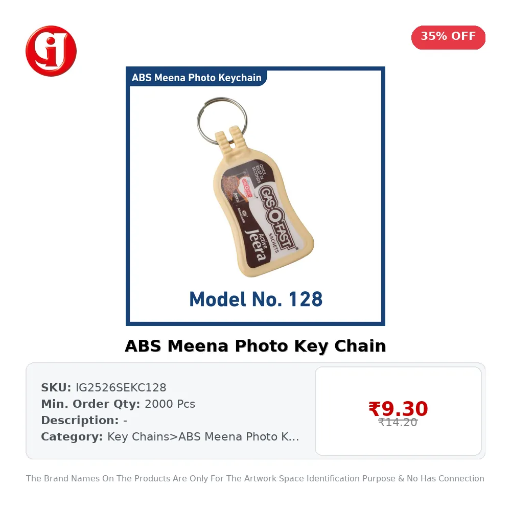 ABS Meena Photo Key Chain