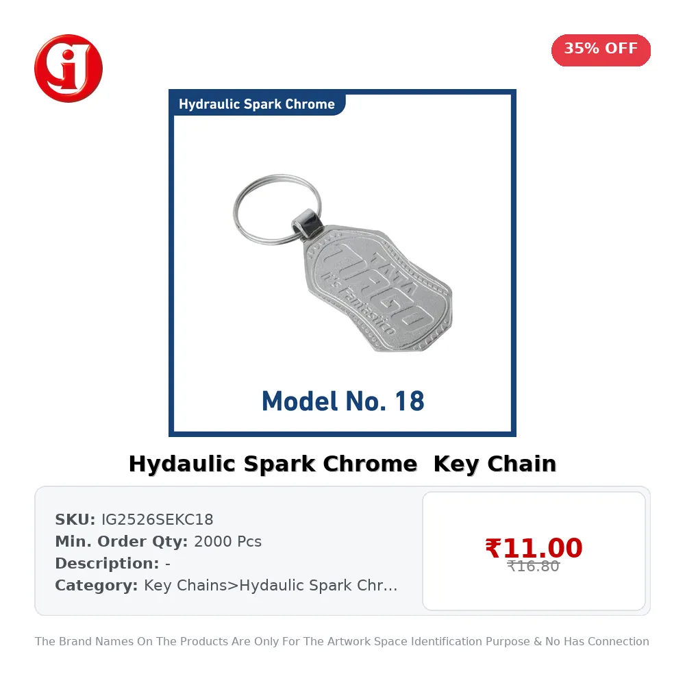 Hydaulic Spark Chrome  Key Chain