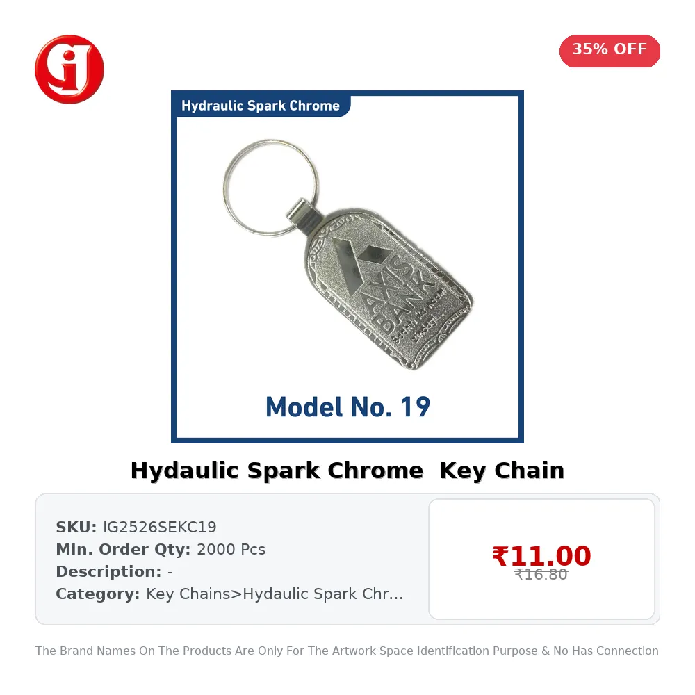 Hydaulic Spark Chrome  Key Chain