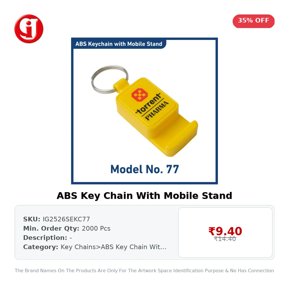 ABS Key Chain With Mobile Stand