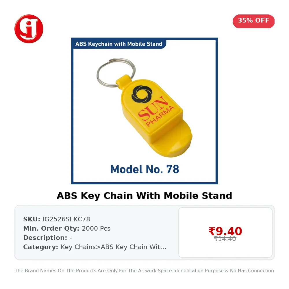 ABS Key Chain With Mobile Stand
