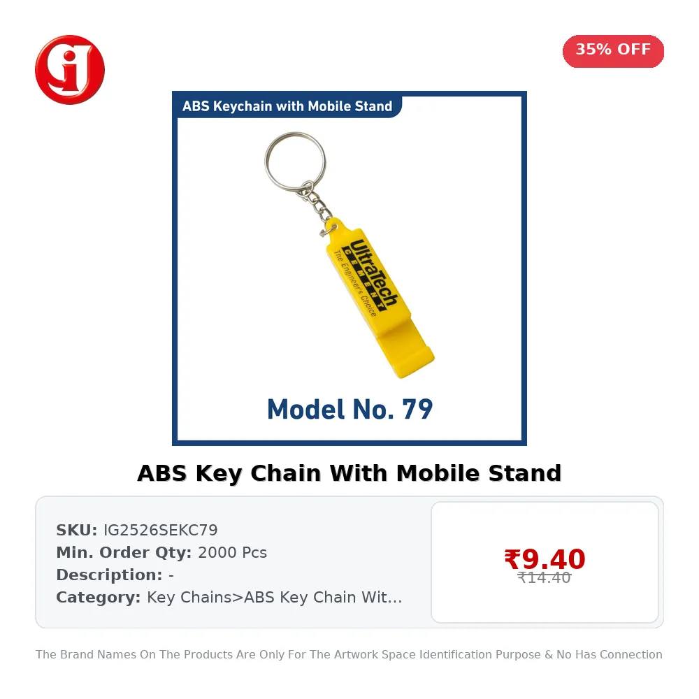 ABS Key Chain With Mobile Stand