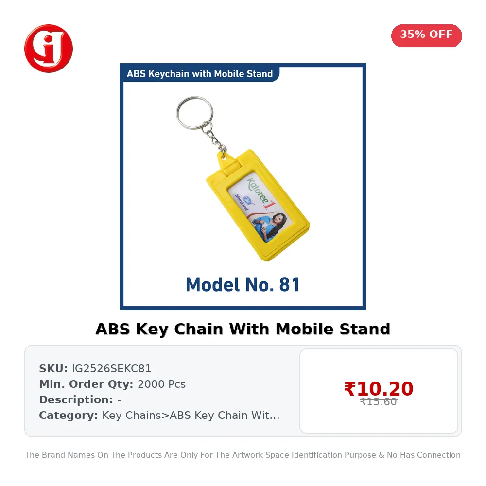 ABS Key Chain With Mobile Stand