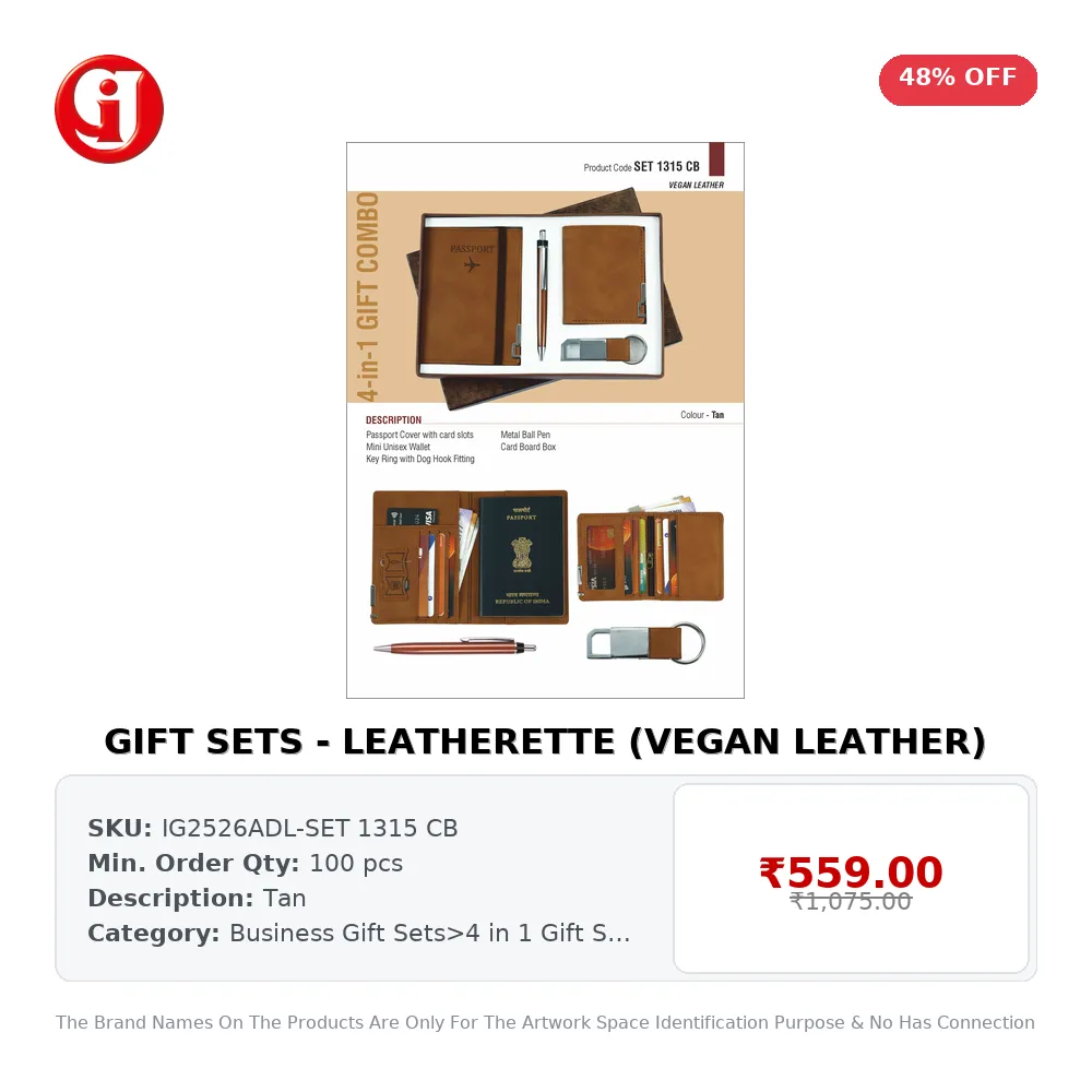 GIFT SETS - LEATHERETTE (VEGAN LEATHER)