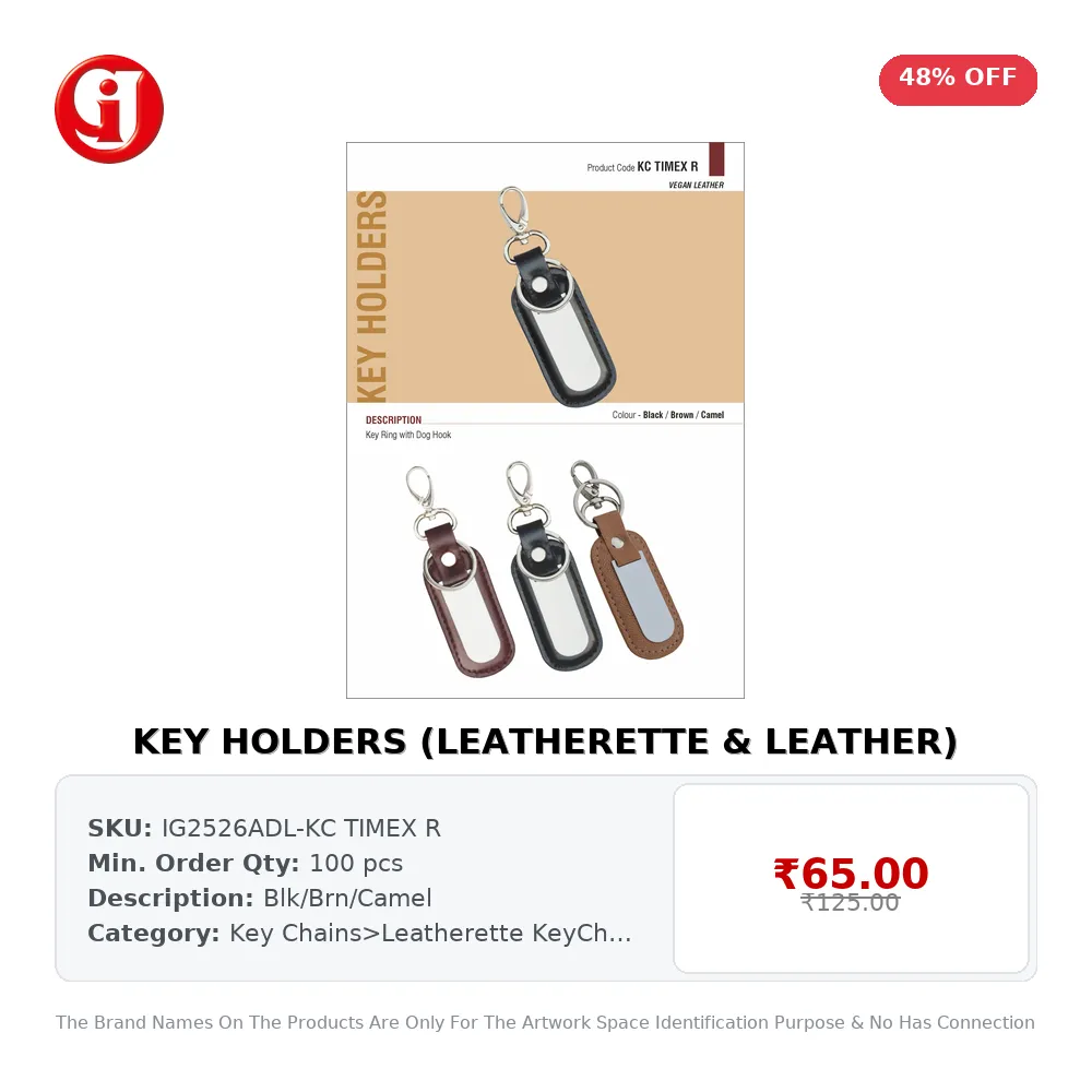 KEY HOLDERS (LEATHERETTE & LEATHER)