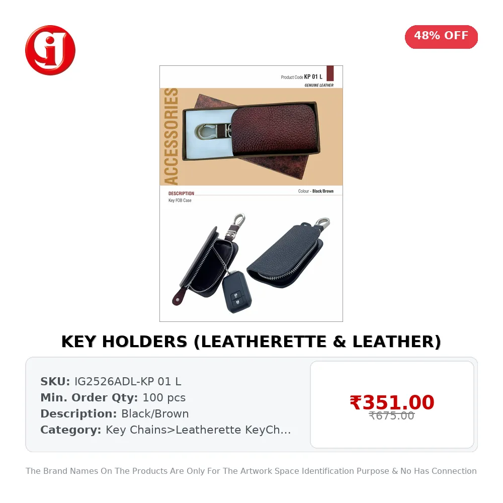 KEY HOLDERS (LEATHERETTE & LEATHER)