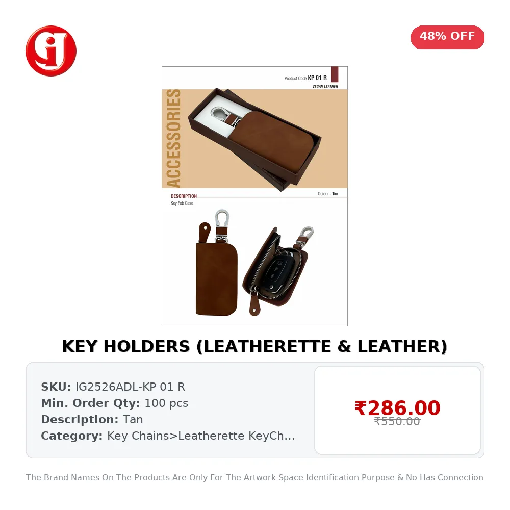 KEY HOLDERS (LEATHERETTE & LEATHER)