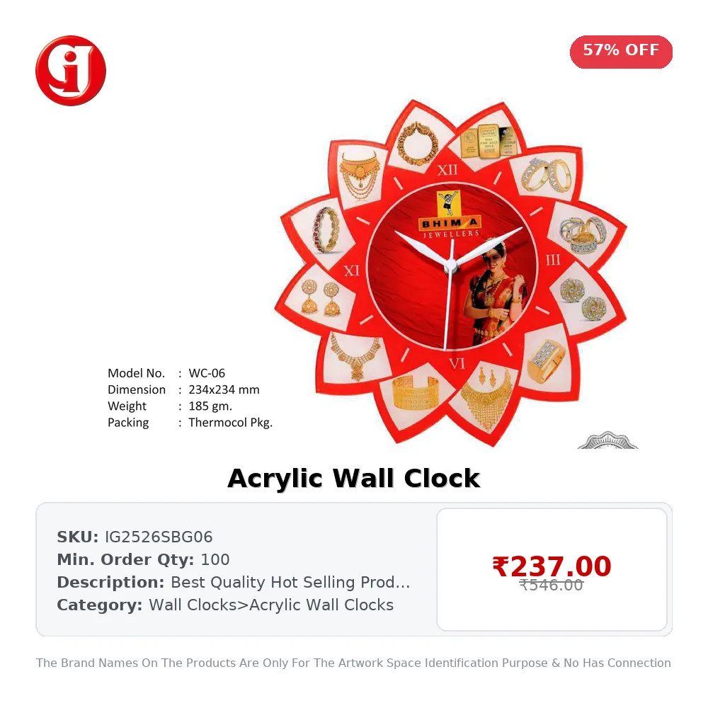 Acrylic Wall Clock
