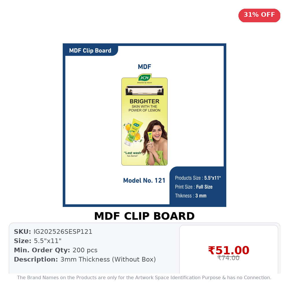 MDF CLIP BOARD