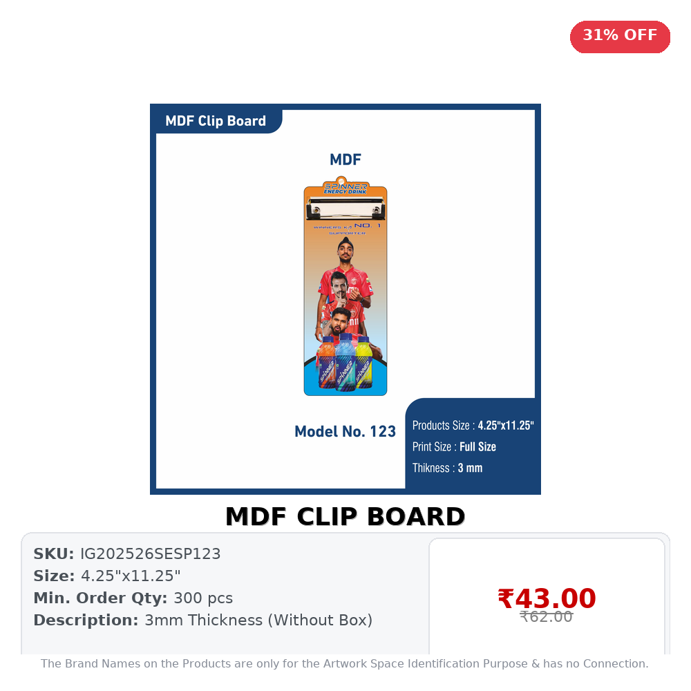 MDF CLIP BOARD