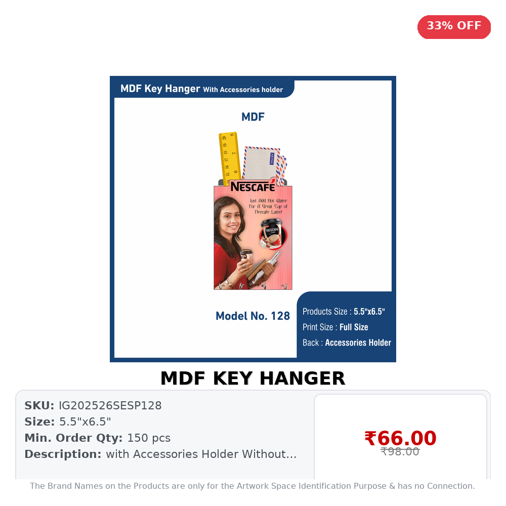 MDF KEY HANGER