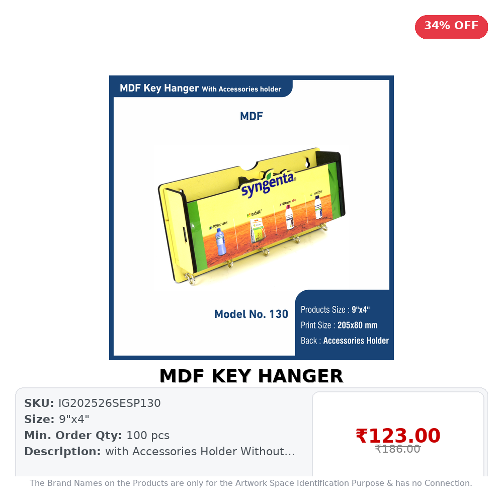 MDF KEY HANGER