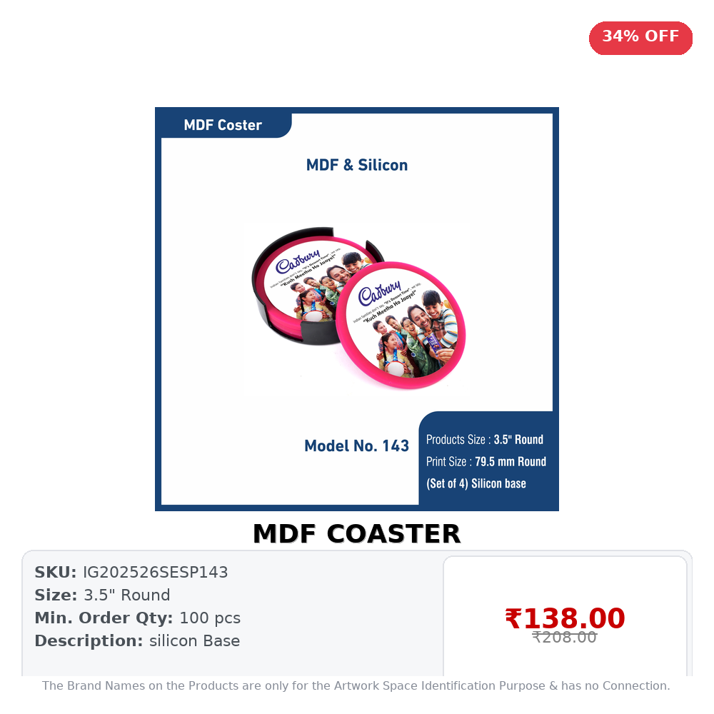MDF COASTER