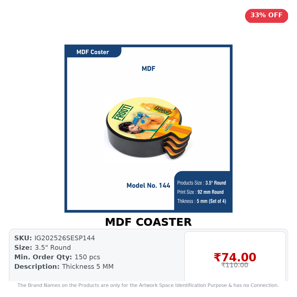 MDF COASTER