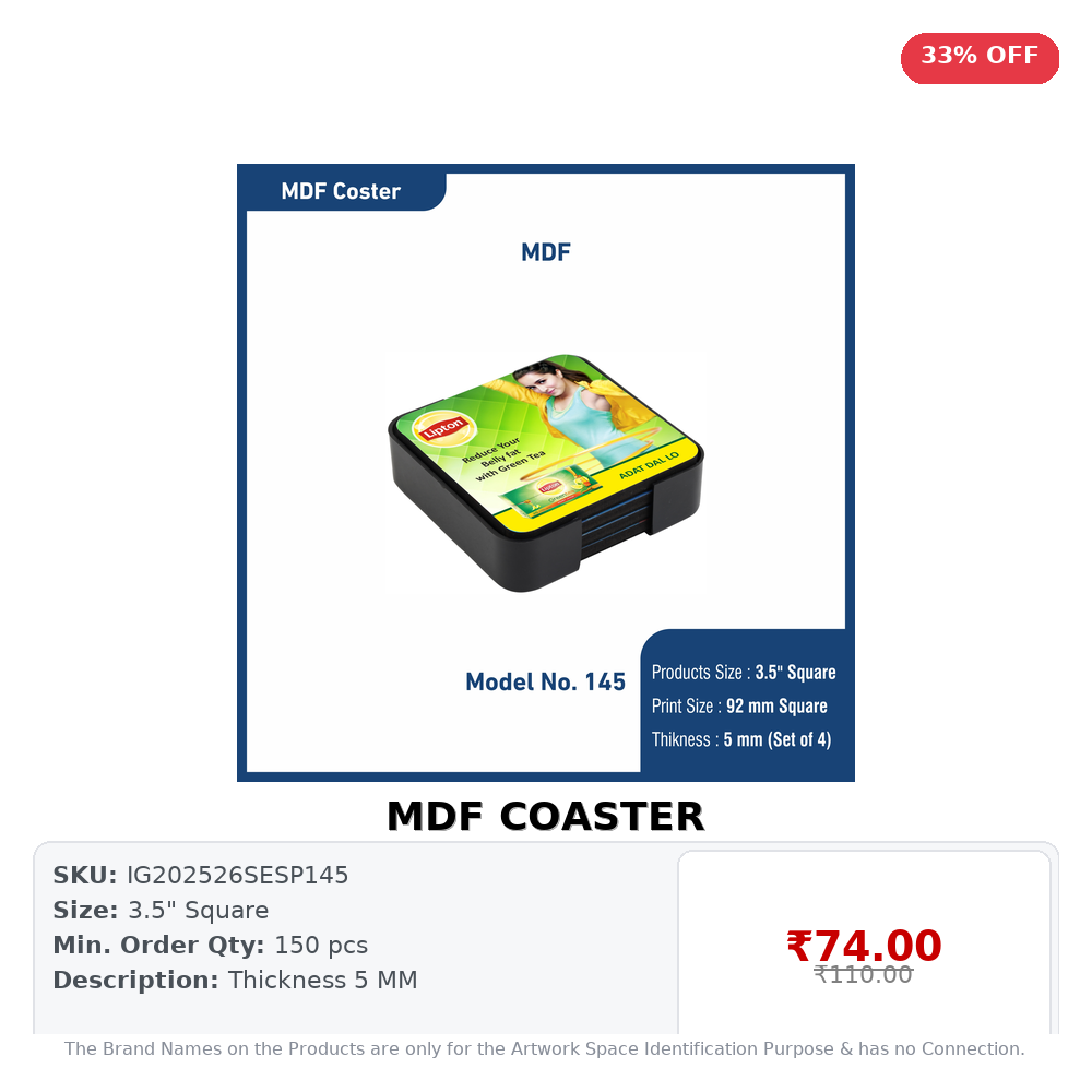 MDF COASTER