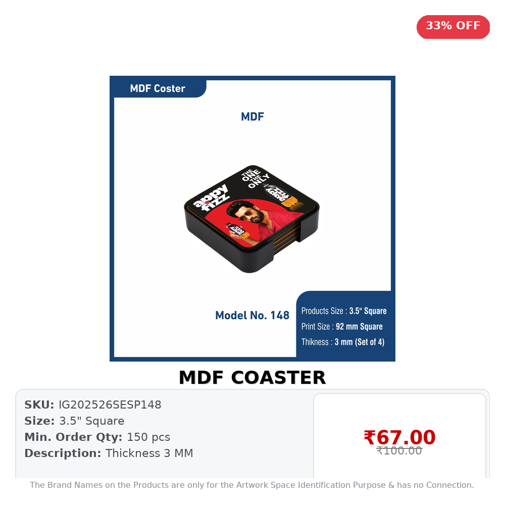 MDF COASTER