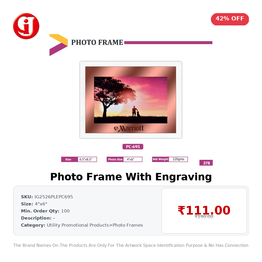 Photo Frame With Engraving