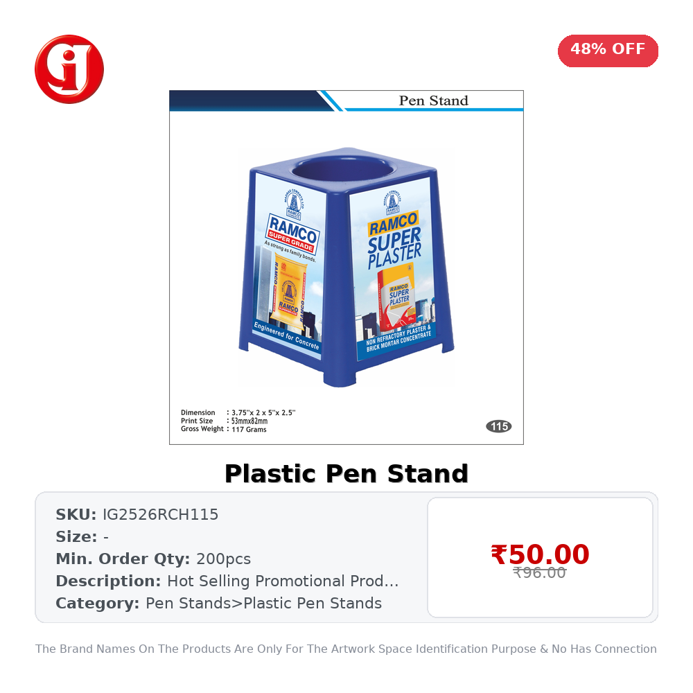 Plastic Pen Stand