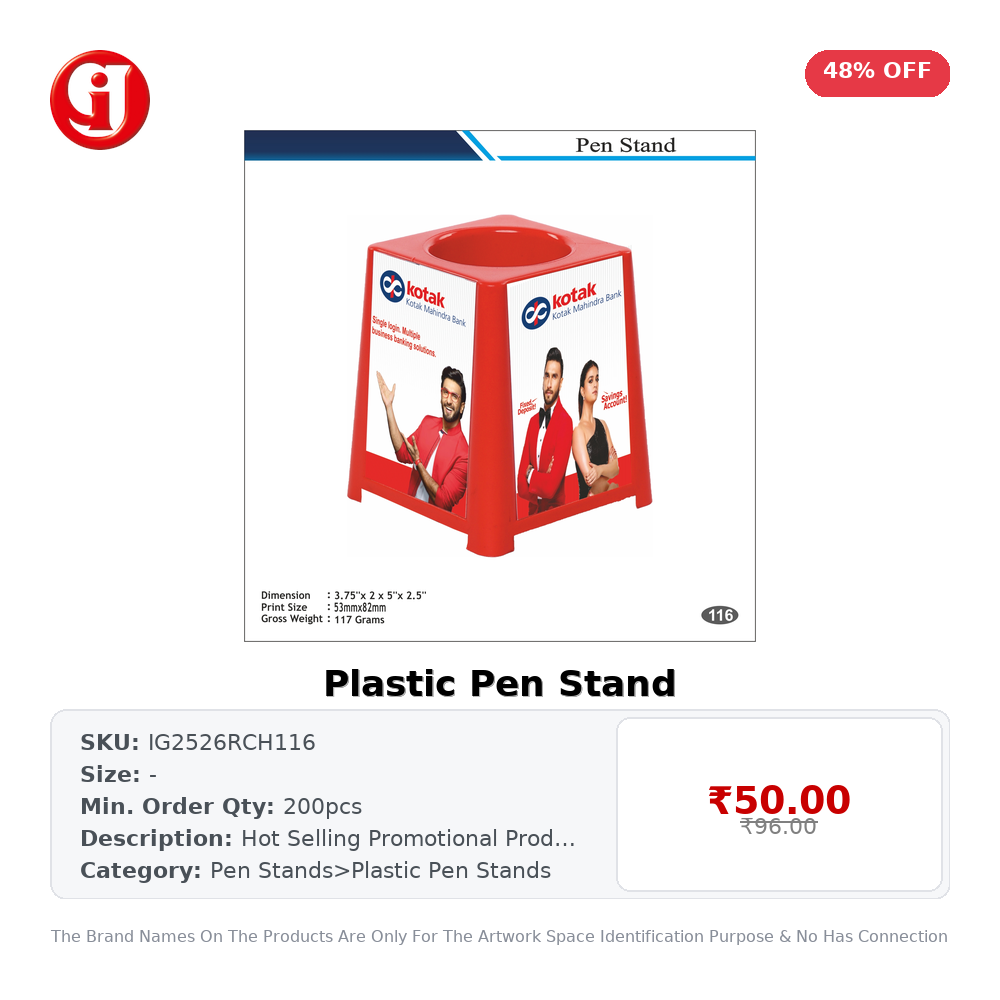 Plastic Pen Stand