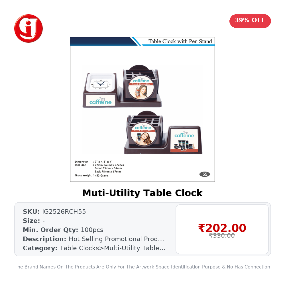Muti-Utility Table Clock