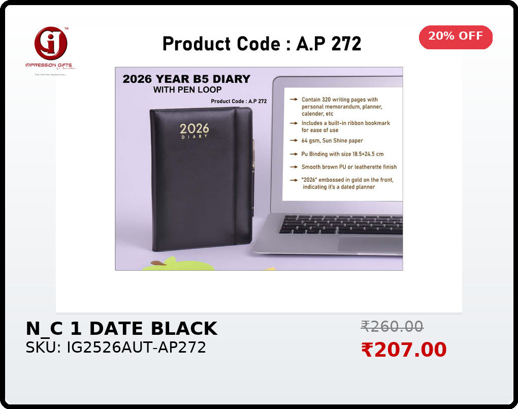 IG2526AUT101 N/C 1 DATE BLACK - Image 1